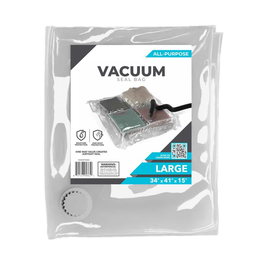 Large Clear Vacuum Storage Bag 10 - Pack - Stu's Home Improvement Outlet