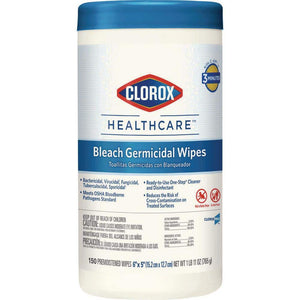 6 in. x 5 in. Unscented Bleach Germicidal Disinfecting Wipes, Canister (150 - Count) - Stu's Home Improvement Outlet