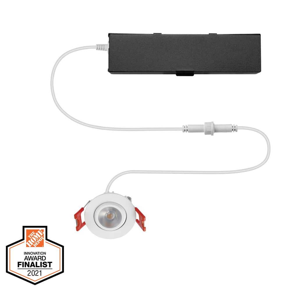 2 in. White Gimble LED Integrated Trimless Recessed Lighting Kit - Stu's Home Improvement Outlet