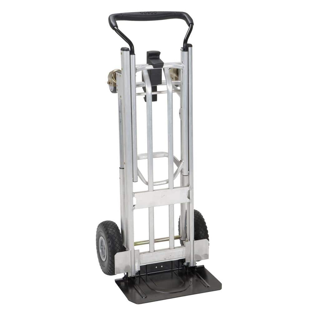 Folding Series 1000 lbs. 4-in-1 Hand Truck/ Assisted Hand Truck/ Cart/ Platform Cart with Flat-Free Wheels
