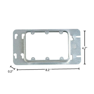 3 - Gang 58 cu. in. Pre - Galvanized Steel Gang Box (3GC - 5R) - Stu's Home Improvement Outlet