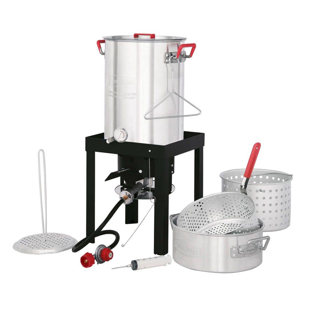 30 Qt. Turkey and 10 Qt. Fish Fryer Boiler Steamer Set - Stu's Home Improvement Outlet