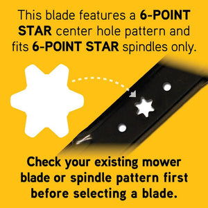 Original Equipment 3 - in - 1 Blade for Select 30 in. Riding Lawn Mowers with 6 - Point Star OE 942 - 04385, 742 - 04385 - Stu's Home Improvement Outlet
