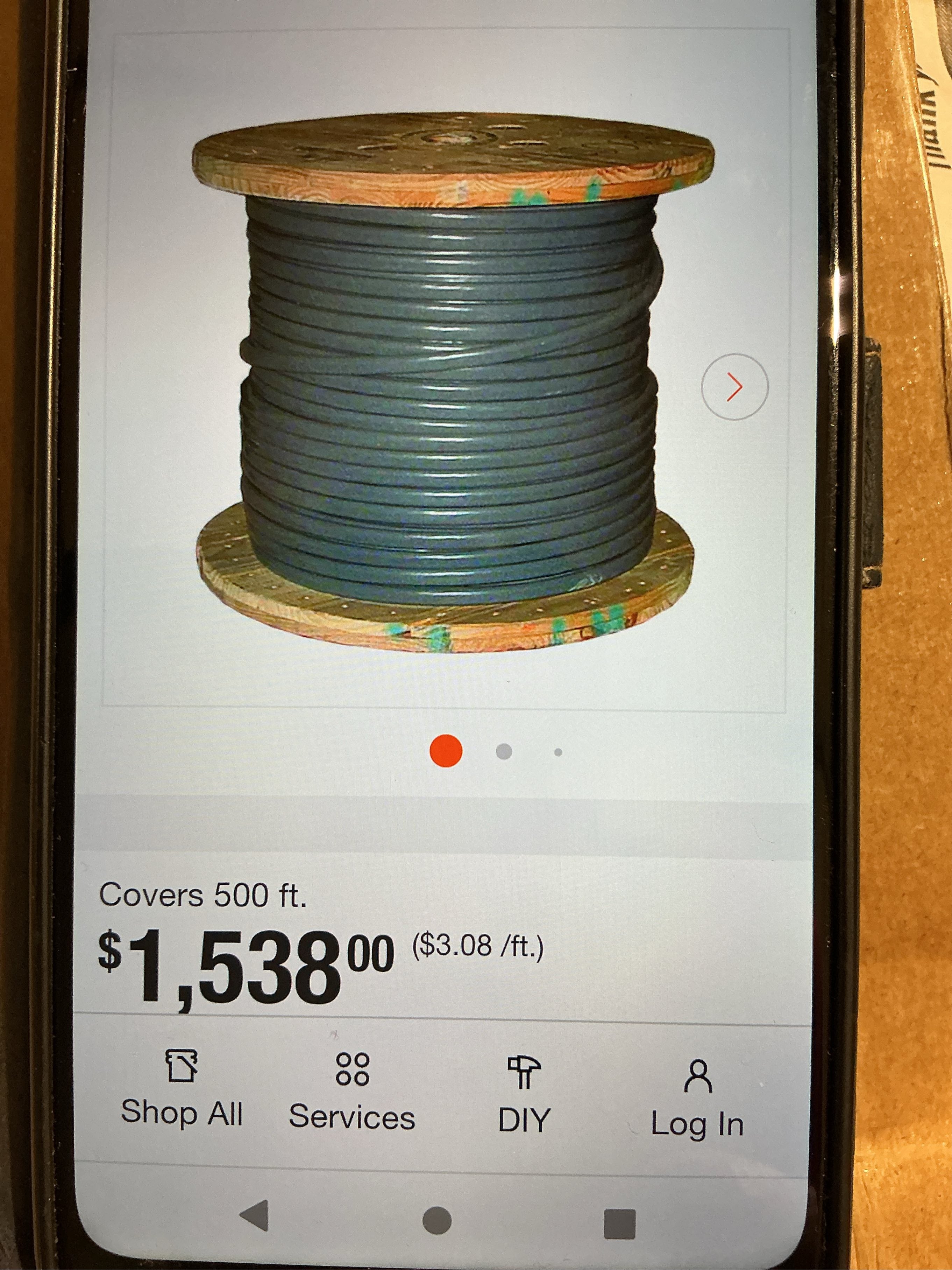 2-2-2 gray stranded AL SEU cable