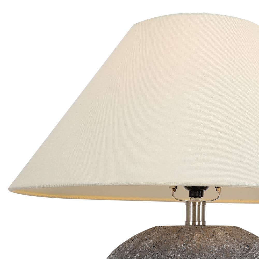 21.65 in. Dark Gray Ceramic Table Lamp - Stu's Home Improvement Outlet