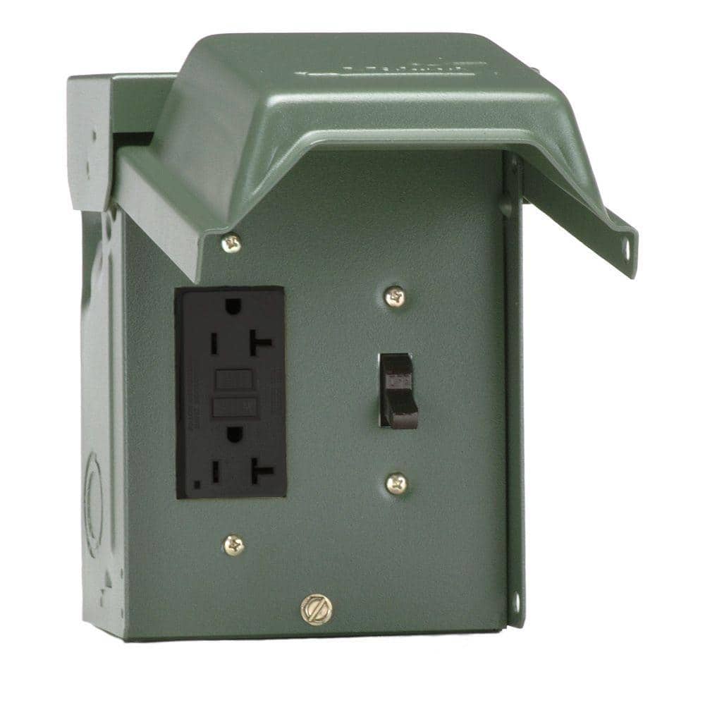 20 Amp Backyard Outlet with Switch and GFI Receptacle - Stu's Home Improvement Outlet