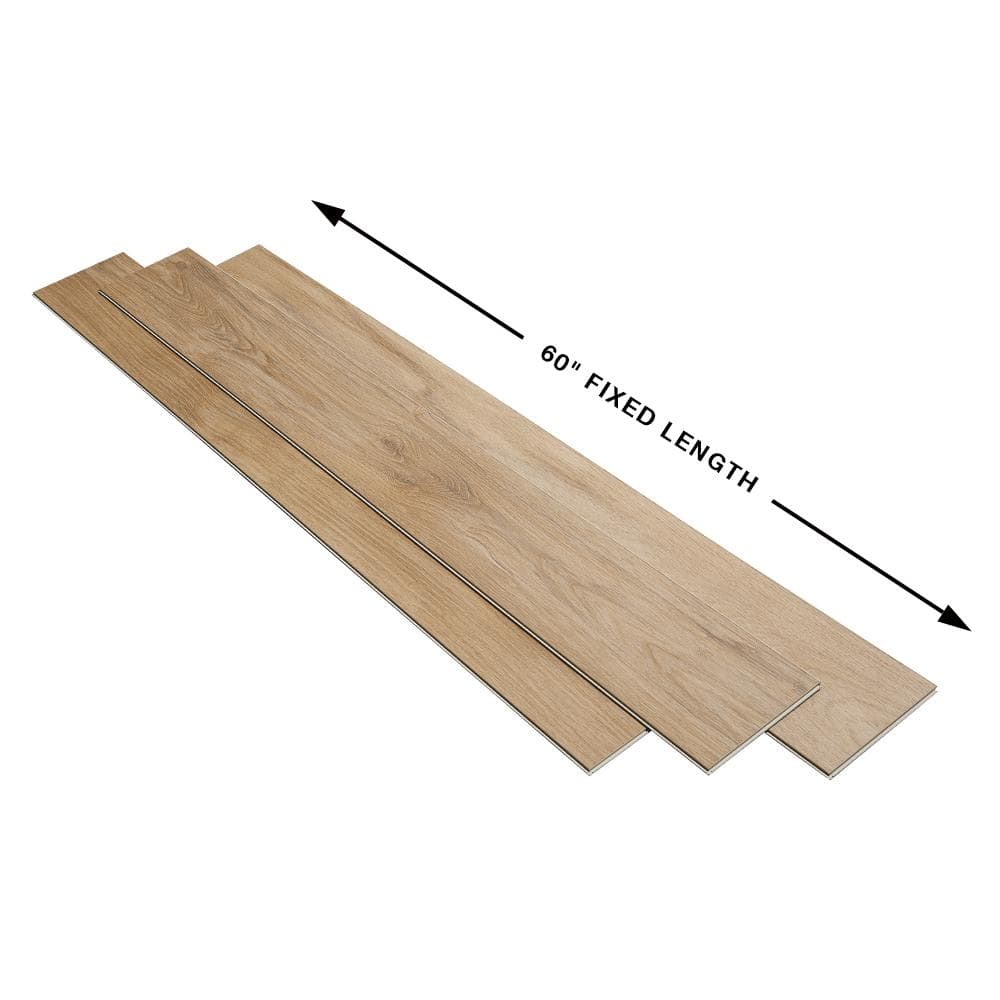 French Oak Dorris 7.17 in. W x 60 in. L Rigid Core Luxury Vinyl Plank Click Lock Flooring (23.88 sq. ft./Case)