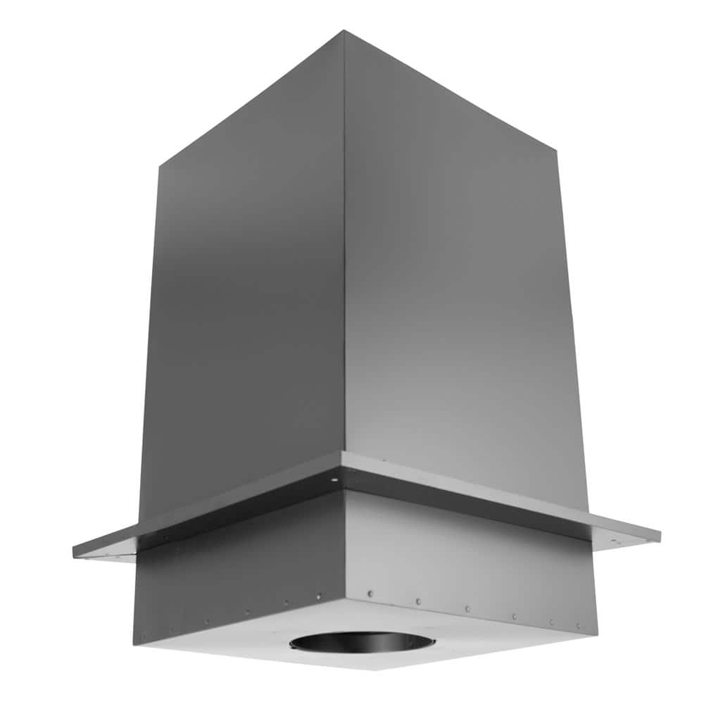 DuraPlus All - Fuel Chimney 6in. Diameter Square Ceiling Support Box, 36in. Height - Stu's Home Improvement Outlet