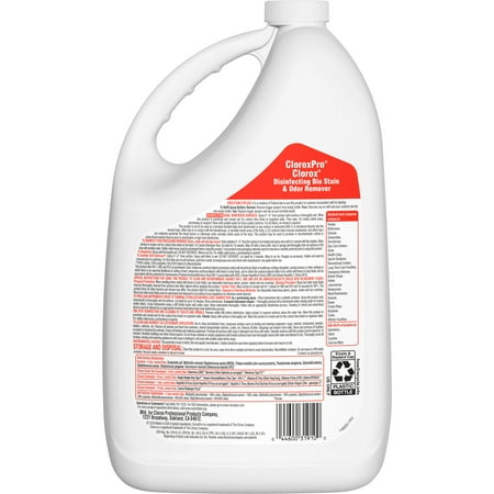 CloroxPro Clorox Disinfecting Bio Stain and Odor Remover Refill, 128 Fl Oz - Stu's Home Improvement Outlet