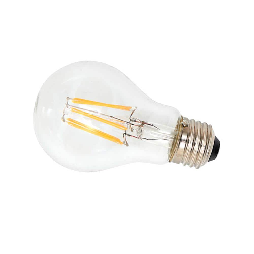 40-Watt Equivalent A19 Dimmable Clear Filament Vintage Style LED Light Bulb Soft White (3-Pack)