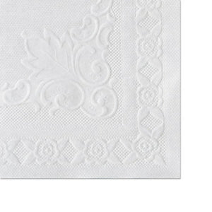 Classic Embossed Straight Edge Placemats 10 x 14, White, 1,000/Carton - Stu's Home Improvement Outlet