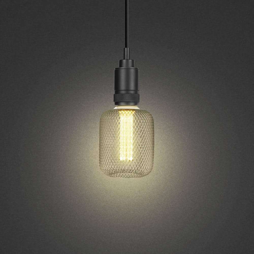 25 - Watt Equivalent Dim Vintage Specialty LED Light Bulb Mesh Cage Straight Filament Matte Gold Soft White 2700K (4 - Pack) - Stu's Home Improvement Outlet