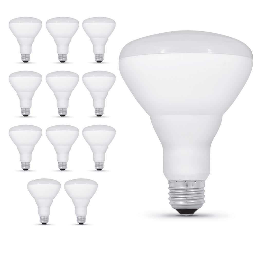 65 - Watt Equivalent BR30 Dimmable CEC Enhance 90+ CRI E26 Medium Base Flood LED Light Bulb, Soft White 2700K (12 - Pack) - Stu's Home Improvement Outlet