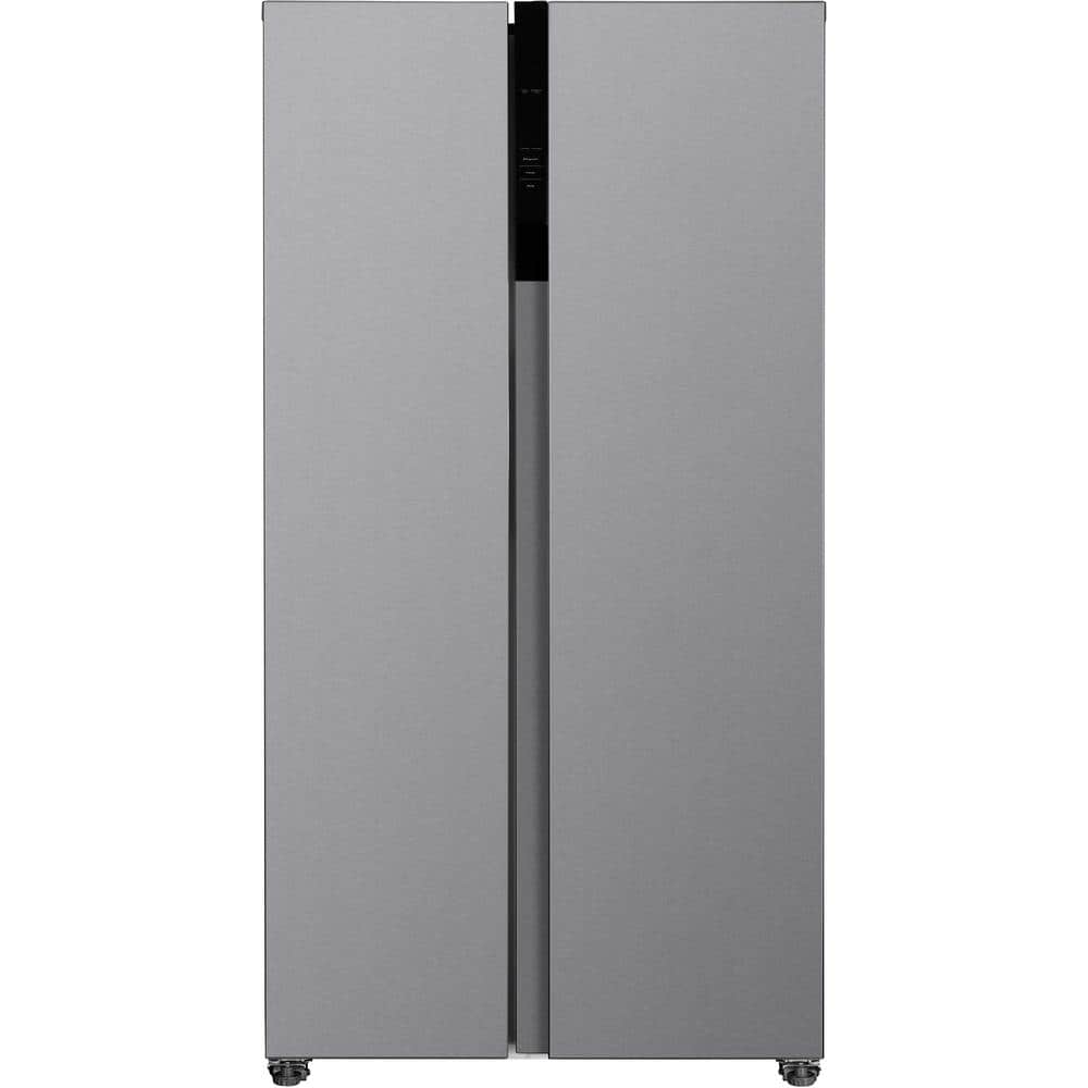 AS-IS: 21.4 cu. ft. Garage Ready Counter Depth Side-By-Side Refrigerator in Fingerprint-Resistant Stainless Look