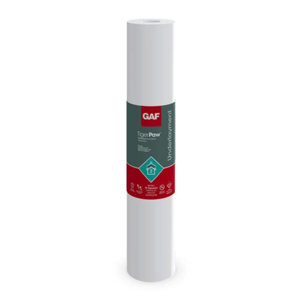 GAF Tiger Paw 1000 sq. ft. Premium Synthetic Roofing Underlayment Roll - Stu's Home Improvement Outlet