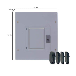 100 Amp 12 - Space 22 - Circuit Main Breaker Indoor Load Center and Breaker Kit - Stu's Home Improvement Outlet