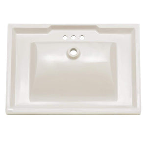 31 in. W x 22 in. D Cultured Marble Vanity Top in White with White Rectangular Single Sink - Stu's Home Improvement Outlet