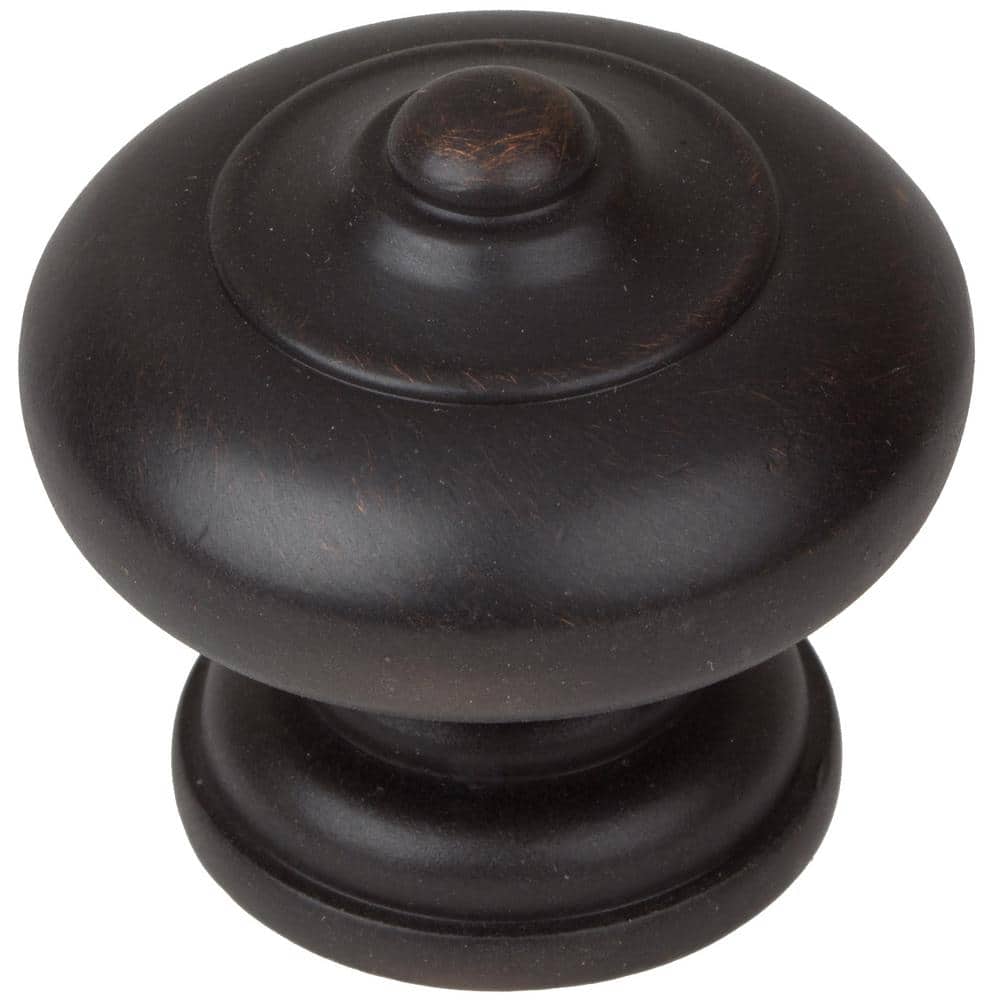 1 - 1/2 in. Dia Oil Rubbed Bronze Round Ring Mushroom Cabinet Knob (10 - Pack) - Stu's Home Improvement Outlet