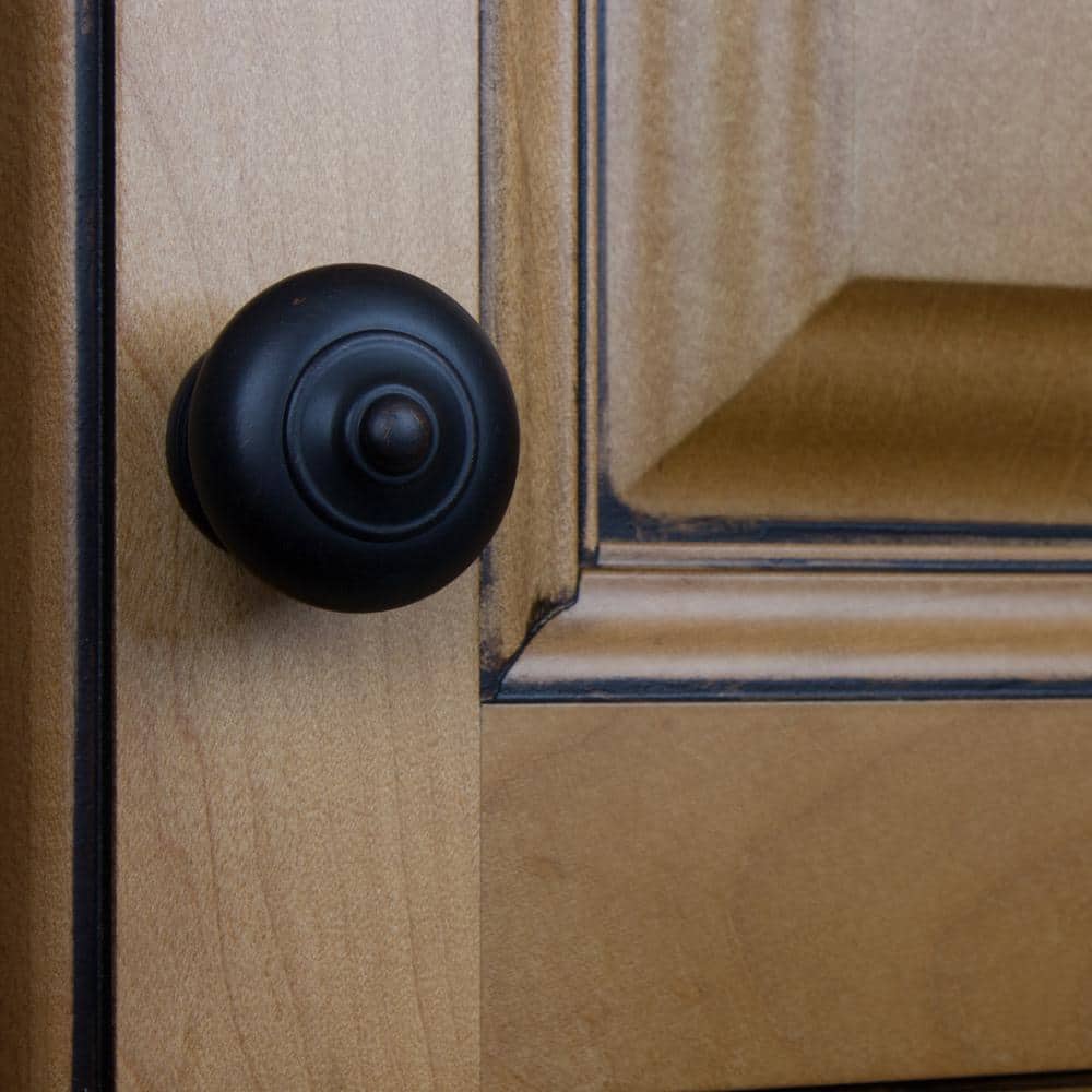 1 - 1/2 in. Dia Oil Rubbed Bronze Round Ring Mushroom Cabinet Knob (10 - Pack) - Stu's Home Improvement Outlet