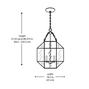 Ellis 18.5 in. 3 - Light Gold Pendant Light Fixture with Satin White Glass Panels - Stu's Home Improvement Outlet