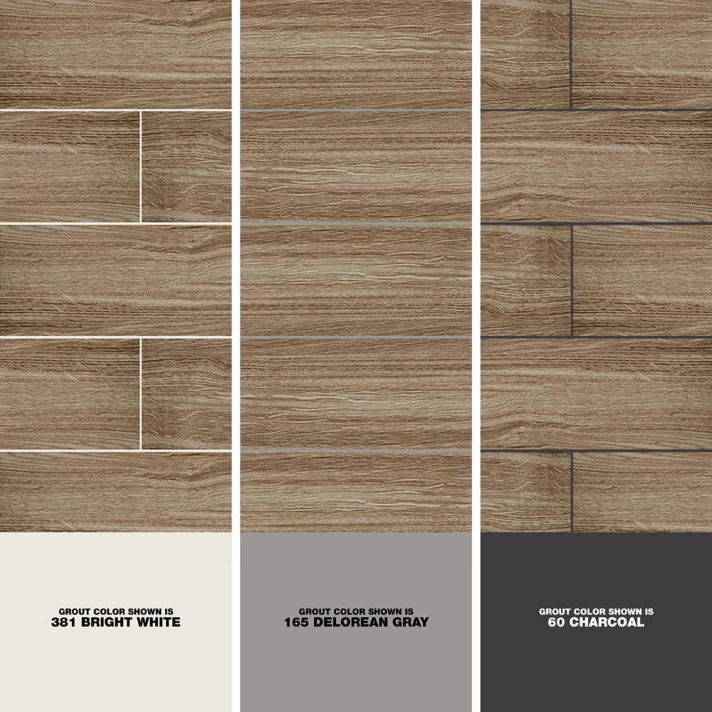 Trace Meadow 6 in. x 36 in. Golden Brown Glazed Porcelain Floor and Wall Tile (14.5 sq. ft./Case) - Stu's Home Improvement Outlet