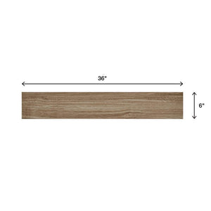 Trace Meadow 6 in. x 36 in. Golden Brown Glazed Porcelain Floor and Wall Tile (14.5 sq. ft./Case) - Stu's Home Improvement Outlet