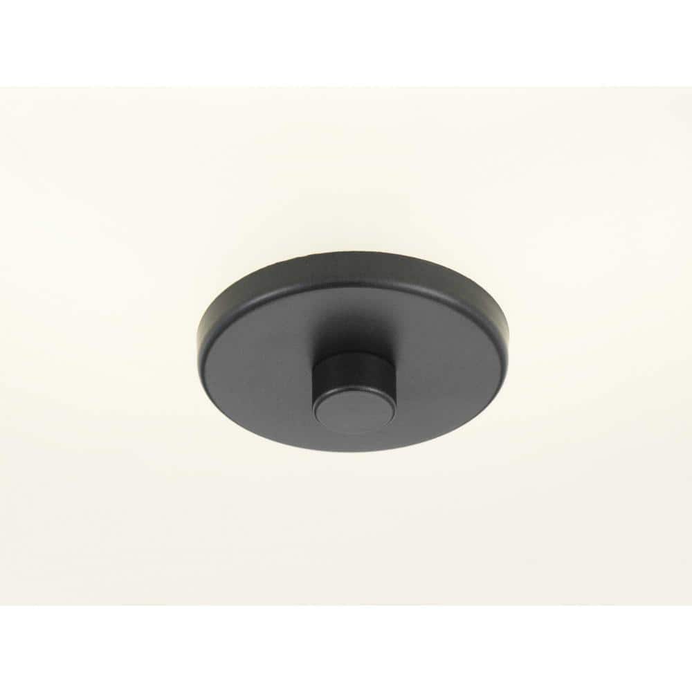 Inspire Collection Graphite Integrated LED Transitional Kitchen Ceiling Light Drum Flush Mount - Stu's Home Improvement Outlet