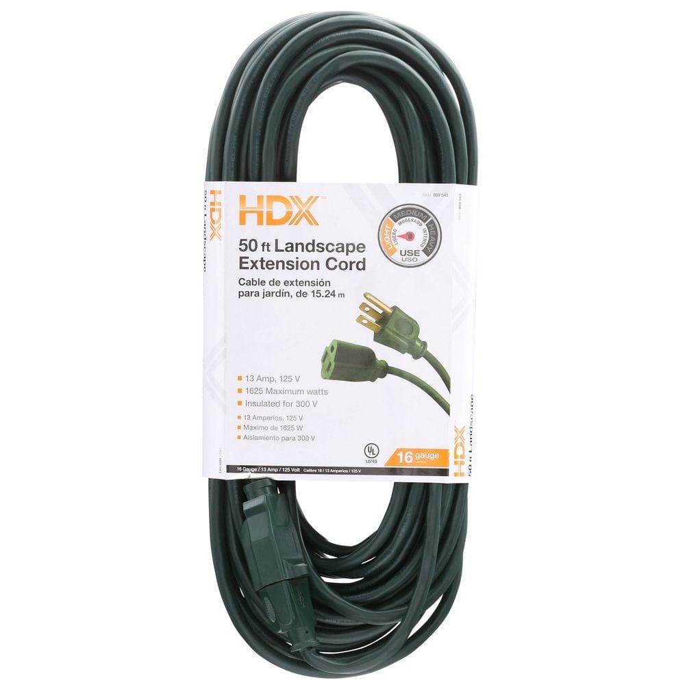 50 ft. 16/3 Landscape Extension Cord - Stu's Home Improvement Outlet