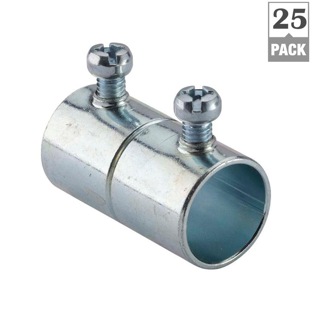 3/4 in. Standard Fitting Electrical Metallic Tube (EMT) Set-Screw Coupling (25 Pack)