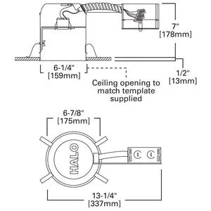 H7 6 in. Aluminum Recessed Lighting Housing for Remodel Ceiling, Insulation Contact, Air - Tite - Stu's Home Improvement Outlet