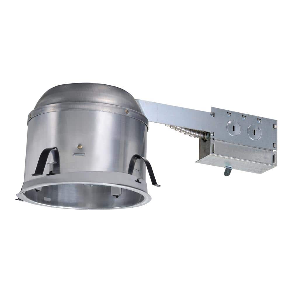 H27 6 in. Aluminum Recessed Lighting Housing for Remodel Shallow Ceiling, Insulation Contact, Air - Tite - Stu's Home Improvement Outlet