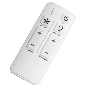 White Universal 3 - speed Damp Rated Ceiling Fan Remote Control with Dimmer - Stu's Home Improvement Outlet