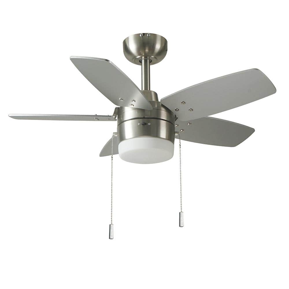 Waterly 32 in. Indoor Ceiling Fan with Integrated LED in Brushed Nickel - Stu's Home Improvement Outlet