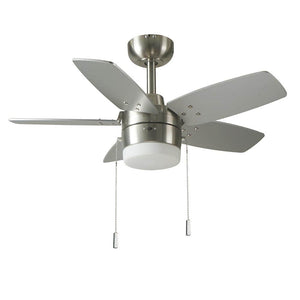 Waterly 32 in. Indoor Ceiling Fan with Integrated LED in Brushed Nickel - Stu's Home Improvement Outlet