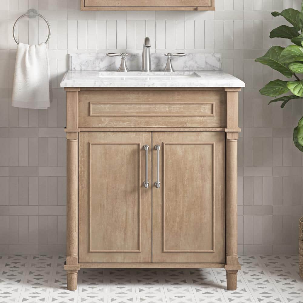 Aberdeen 30 in. Single Sink Antique Oak Bath Vanity - Stu's Home Improvement Outlet