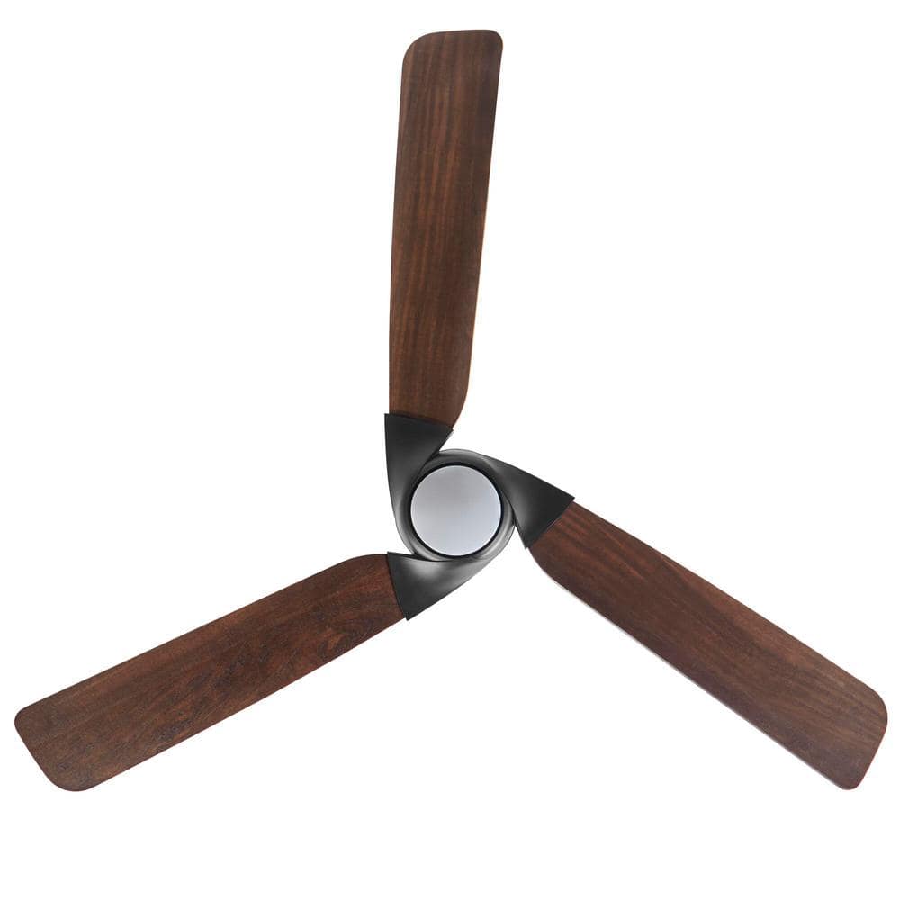 Ester 54 in. White Color Changing Integrated LED Indoor/Outdoor Matte Black Ceiling Fan with Light Kit and Remote - Stu's Home Improvement Outlet