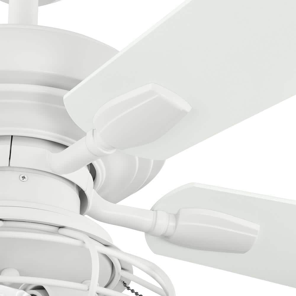 Ellard 52 in. LED Matte White Ceiling Fan with Light Kit - Stu's Home Improvement Outlet