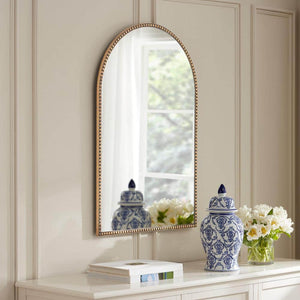 Medium Arched Gold Antiqued Classic Accent Mirror (35 in. H x 24 in. W) - Stu's Home Improvement Outlet