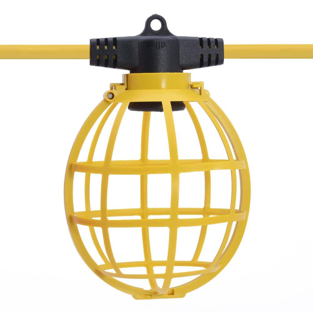 50 ft. 5 - Socket String Caged Work Lights - Stu's Home Improvement Outlet