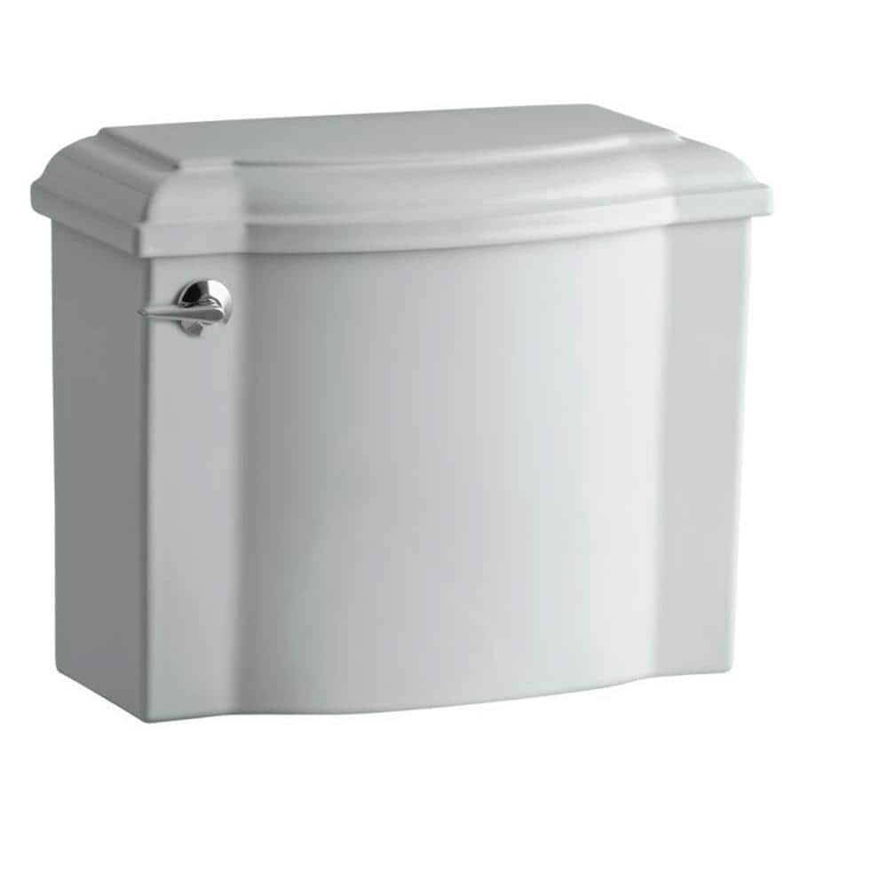 Devonshire 1.28 GPF Single Flush Toilet Tank Only with AquaPiston Flush Technology in Ice Grey