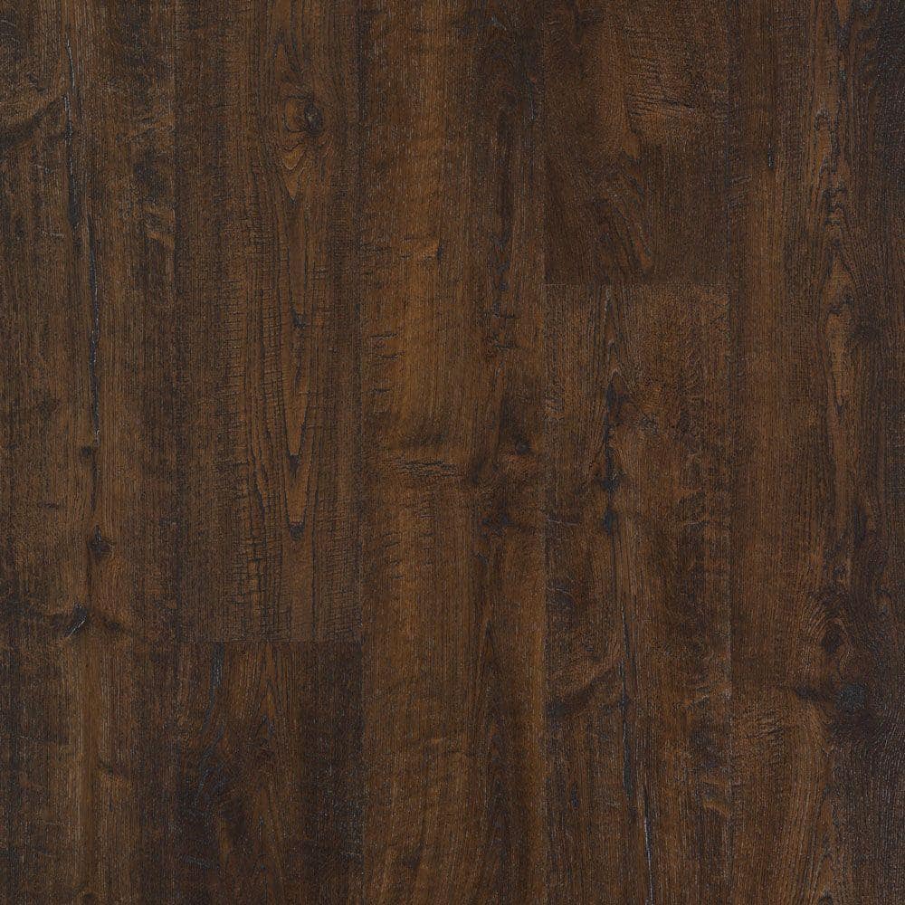 Outlast+ Java Scraped Oak 12 mm T x 6.1 in. W Waterproof Laminate Wood Flooring (16.1 sqft/case)