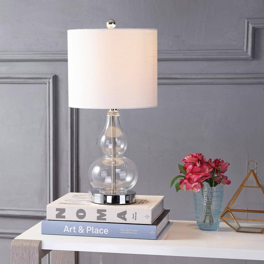 Anya 20.5 in. Clear Mini Glass Table Lamp - Stu's Home Improvement Outlet