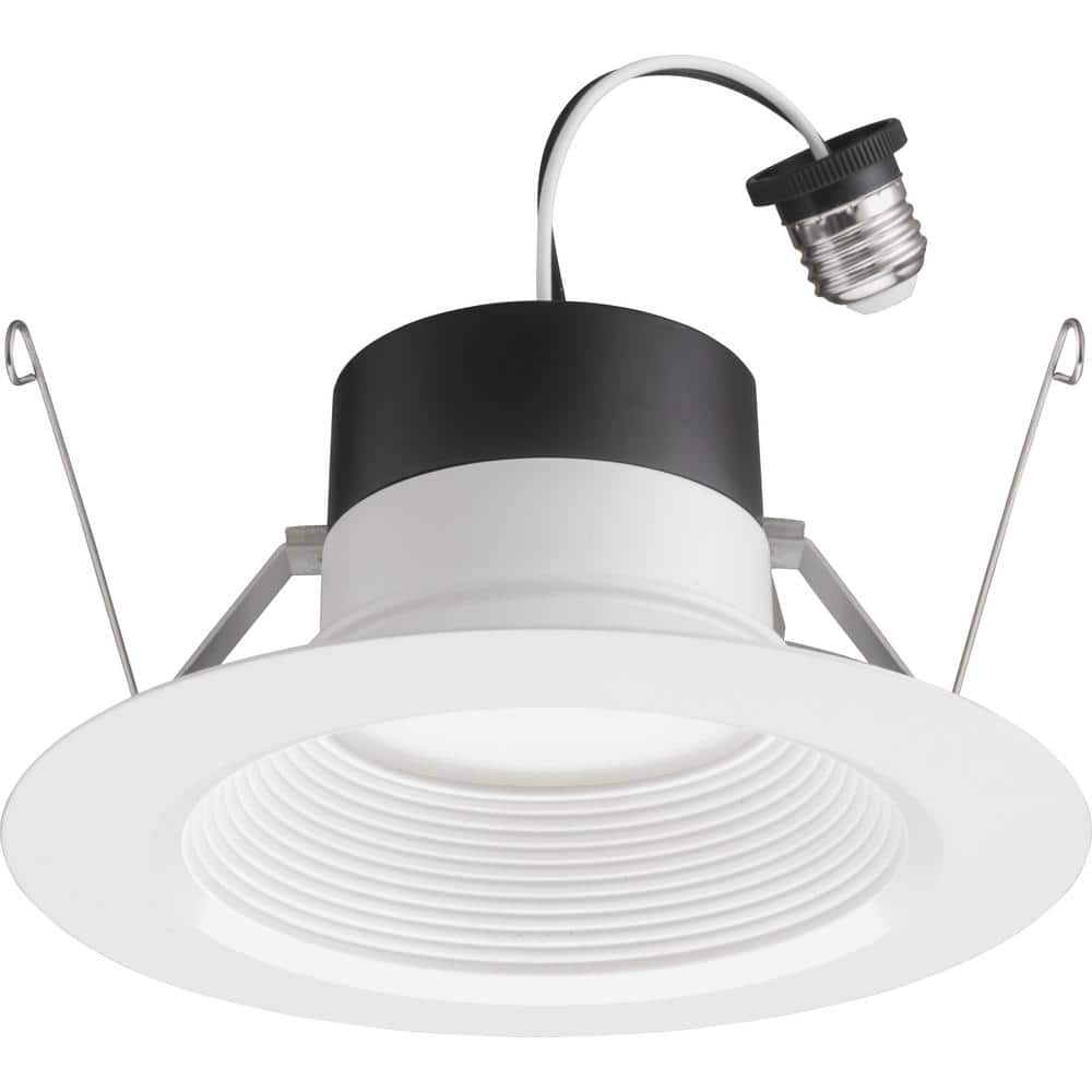 Contractor Select E - Series 6 in. Selectable CCT Integrated LED Retrofit White Recessed Light Trim (6 - Pack) - Stu's Home Improvement Outlet