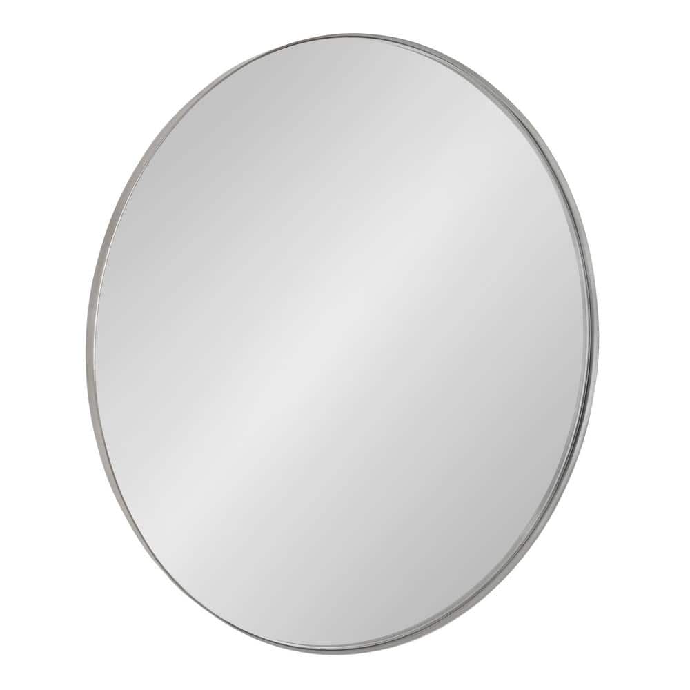 Rollo 23 in. x 23 in. Classic Round Framed Silver Wall Mirror