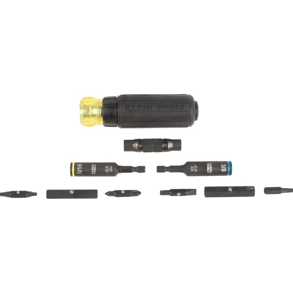 11 - in - 1 Ratcheting Impact Multi - Bit Screwdriver with Universal Handle - Stu's Home Improvement Outlet