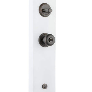 Montara Venetian Bronze Single Cylinder Door Handleset with Juno Entry Door Knob Featuring SmartKey Security - Stu's Home Improvement Outlet