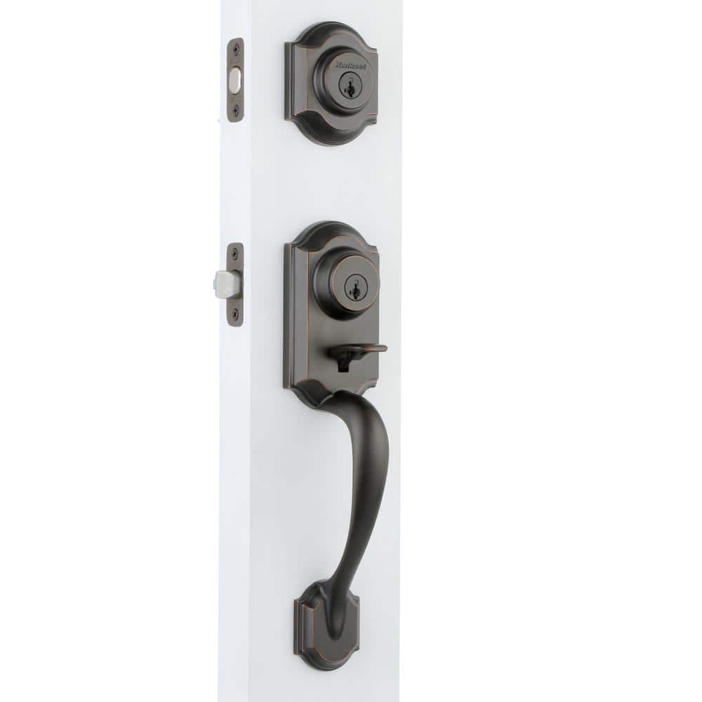 Montara Venetian Bronze Single Cylinder Door Handleset with Juno Entry Door Knob Featuring SmartKey Security - Stu's Home Improvement Outlet