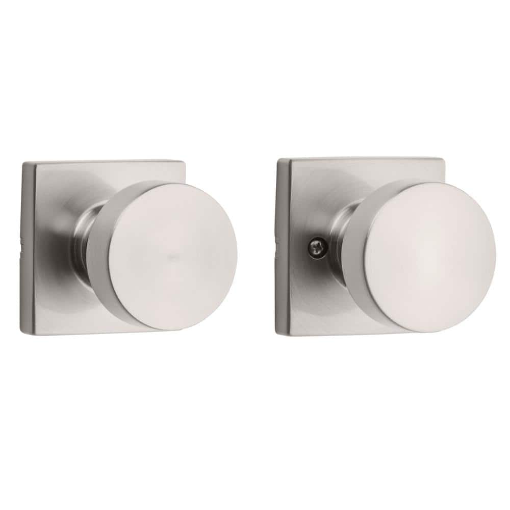Pismo Satin Nickel Hall/Closet Square Door Knob - Stu's Home Improvement Outlet