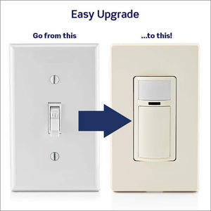 2 Amp Single Pole Decora Motion Sensor In - Wall Switch, Auto - On in Light Almond - Stu's Home Improvement Outlet