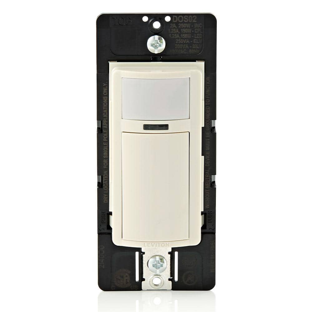 2 Amp Single Pole Decora Motion Sensor In - Wall Switch, Auto - On in Light Almond - Stu's Home Improvement Outlet